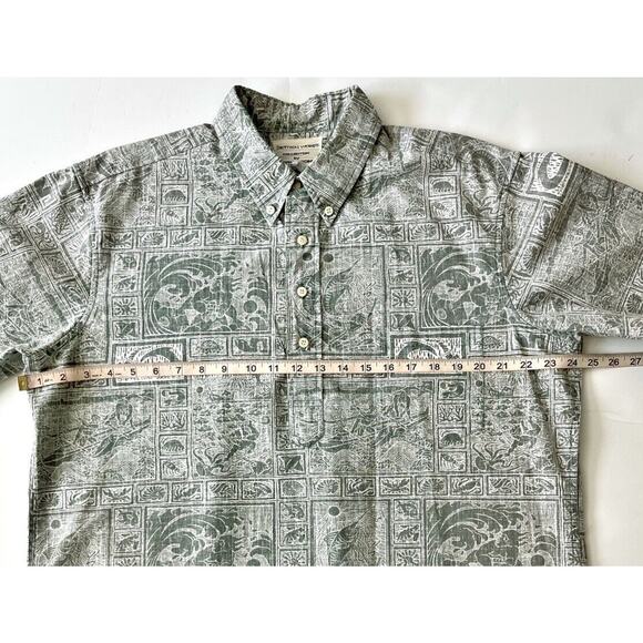Reyn Spooner Dietrich Varez Vintage Shirt Men XL 1/3 Button Hawaiian Print Rare - Picture 4 of 10